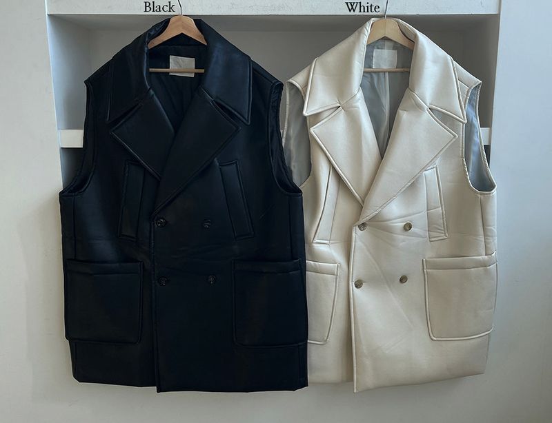 De Berlin Leather Vest (2color)