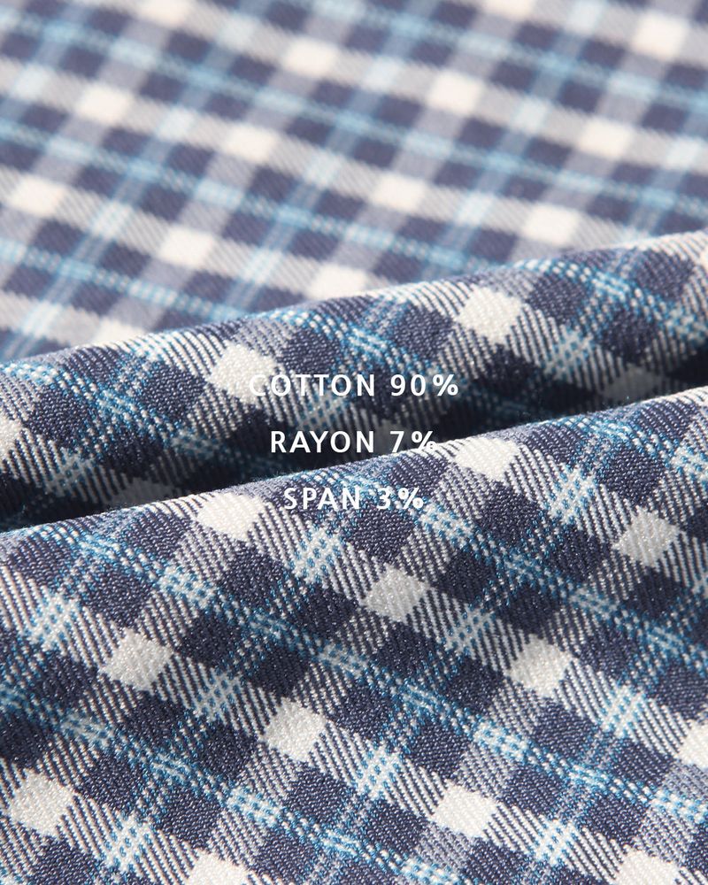 N Semi Crop Check Shirt