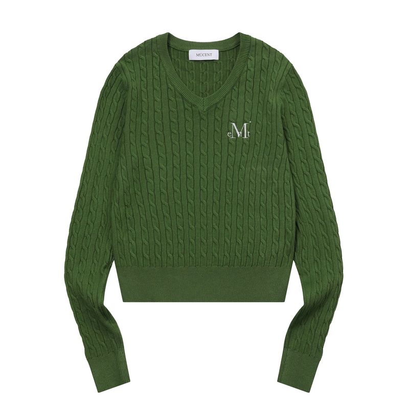 PRIMROSE V-NECK CROP KNIT (6COLOR)