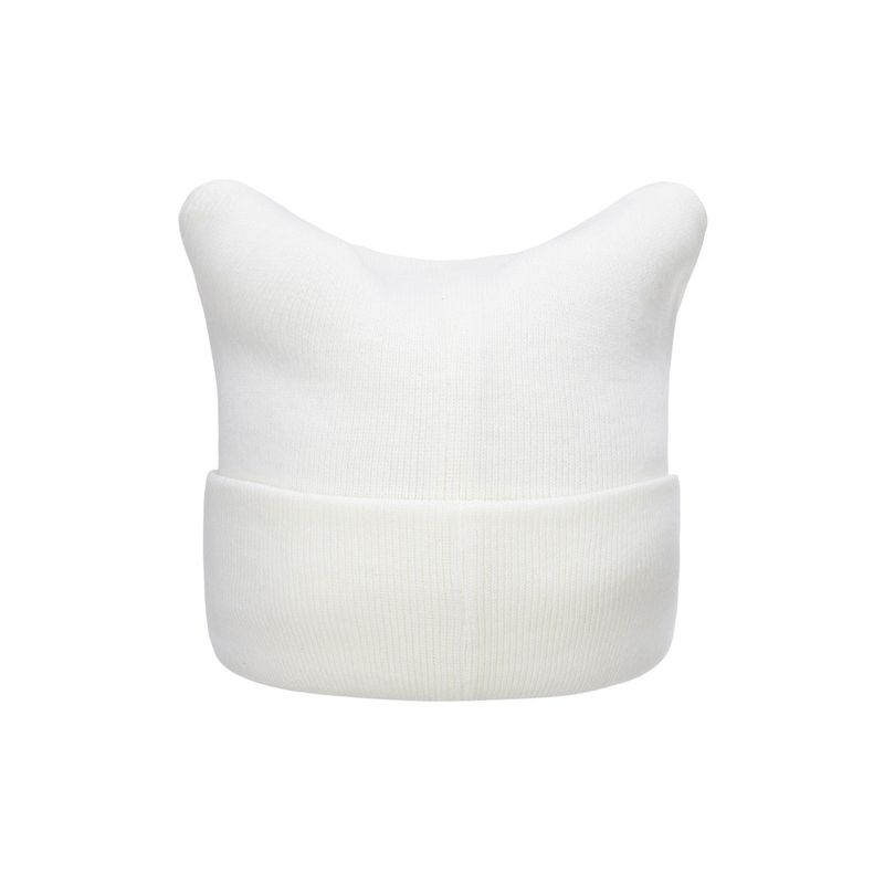 VA Label Square Beanie / White
