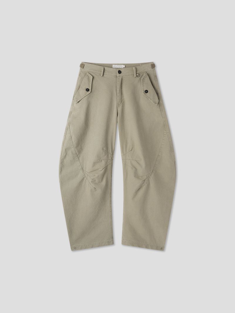 Arthur pin curved pants