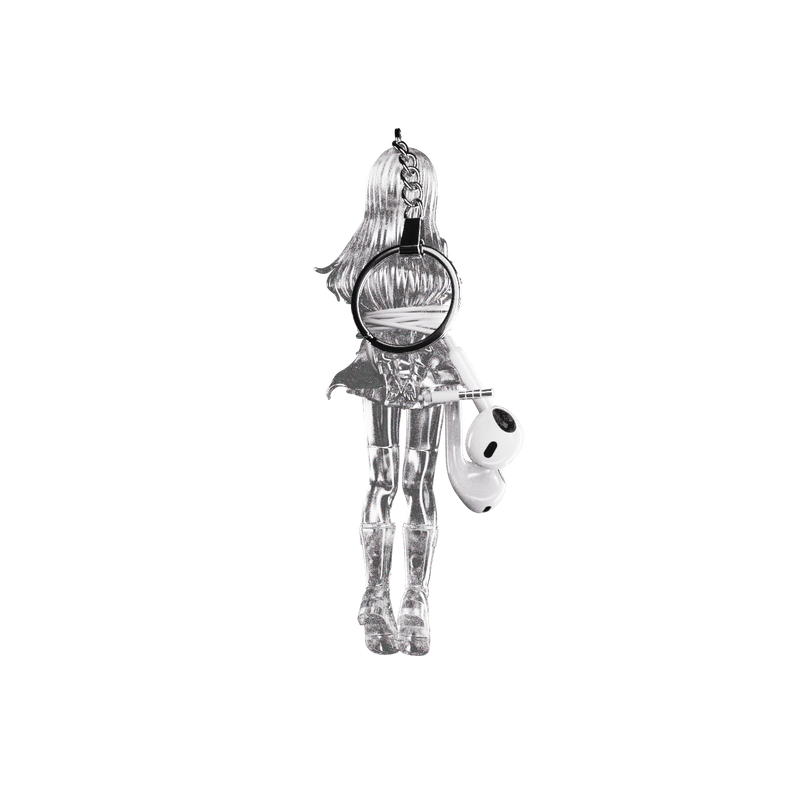 Ruby Keychain - Clear