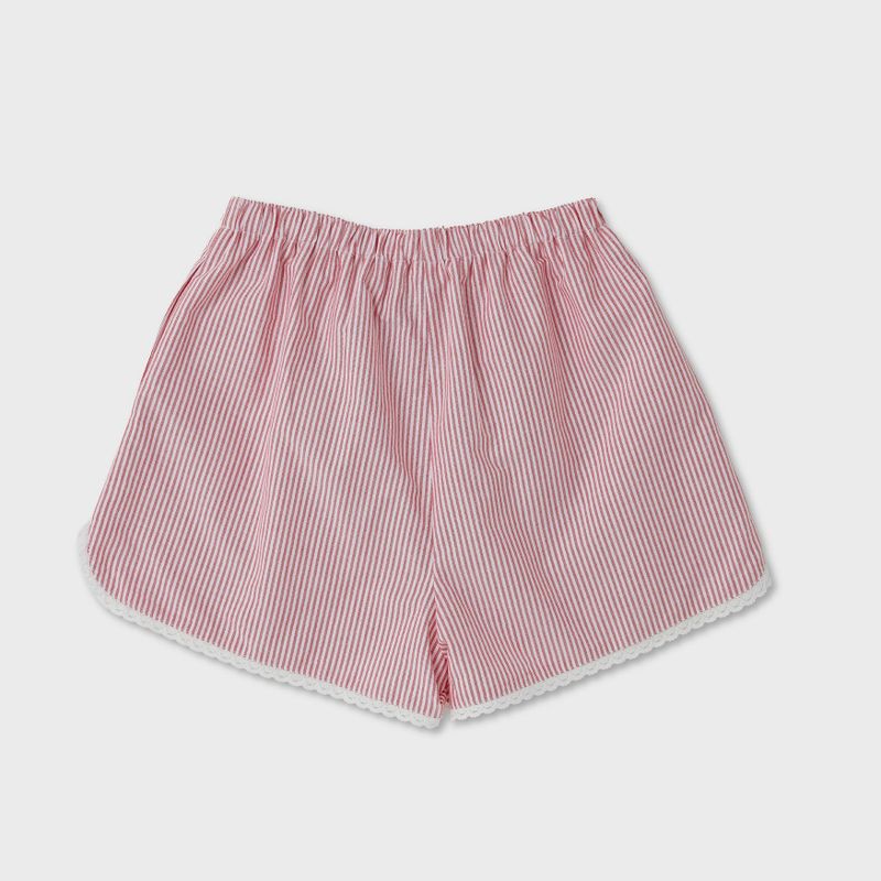 Stripe Lace Shorts (RED)