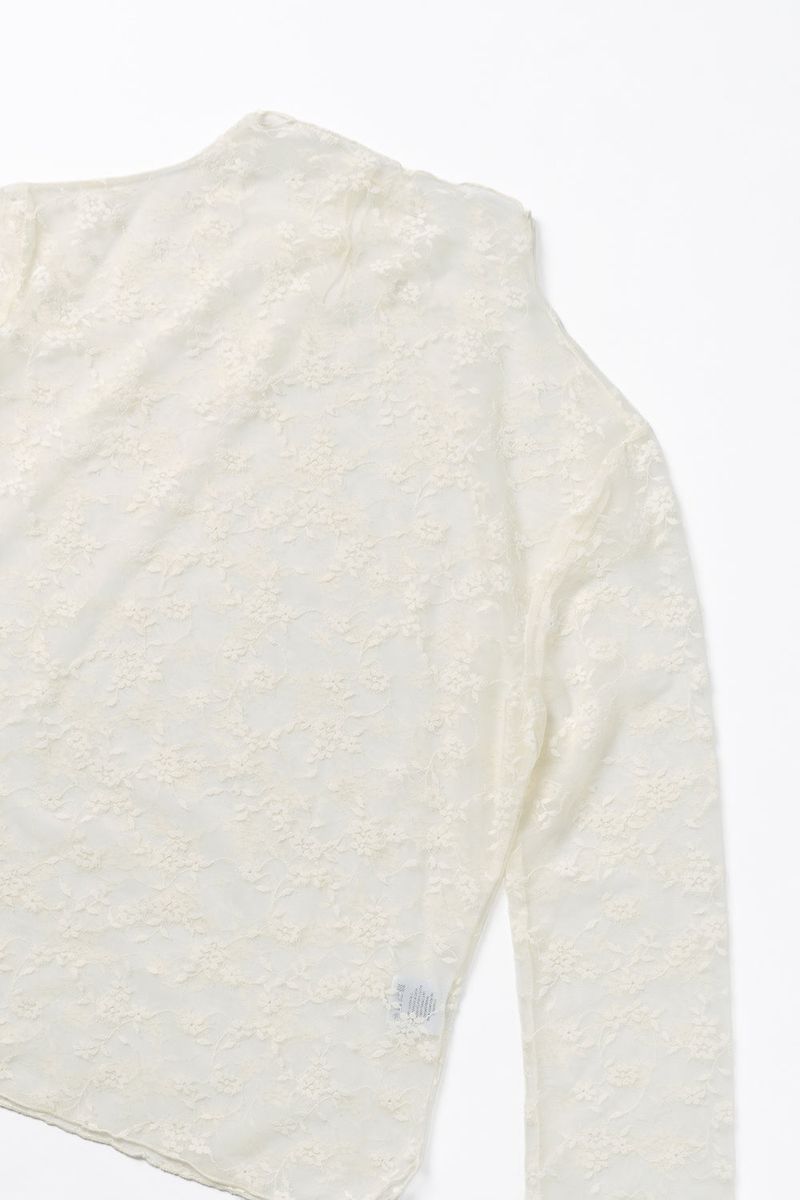 Layered lace blouse_ivory