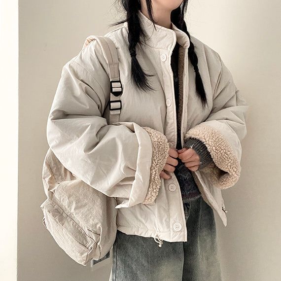 Dewey Pocket String Bubble Jumper