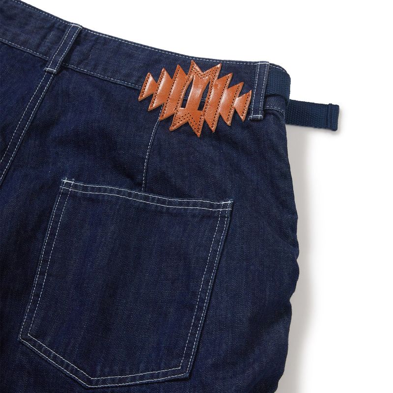 Built mild denim pants / Indigo
