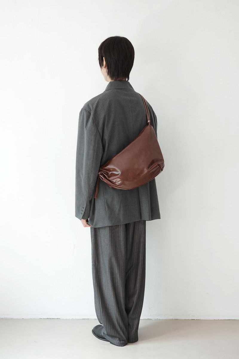 leather double strap bag