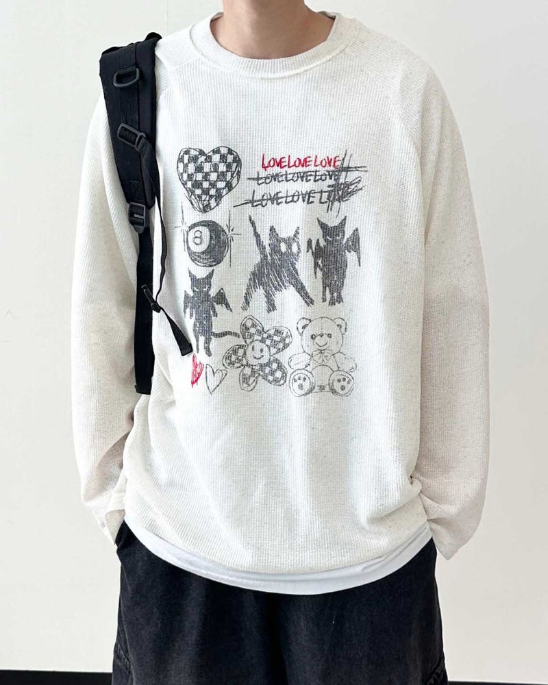Drawing Printed Knit 2C