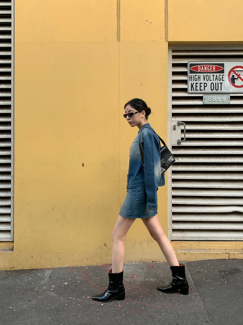 [MADE] Dune Y2K denim mini skirt
