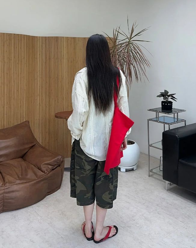 Sepi Washed Cargo Bermuda Pants