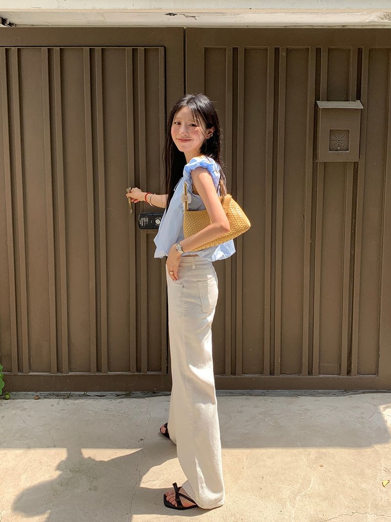 [MADE] Weare Ribbon Puff Blouse