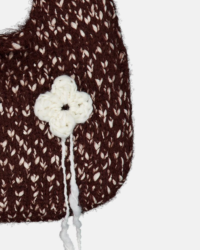 Clover Knit Bag - Brown