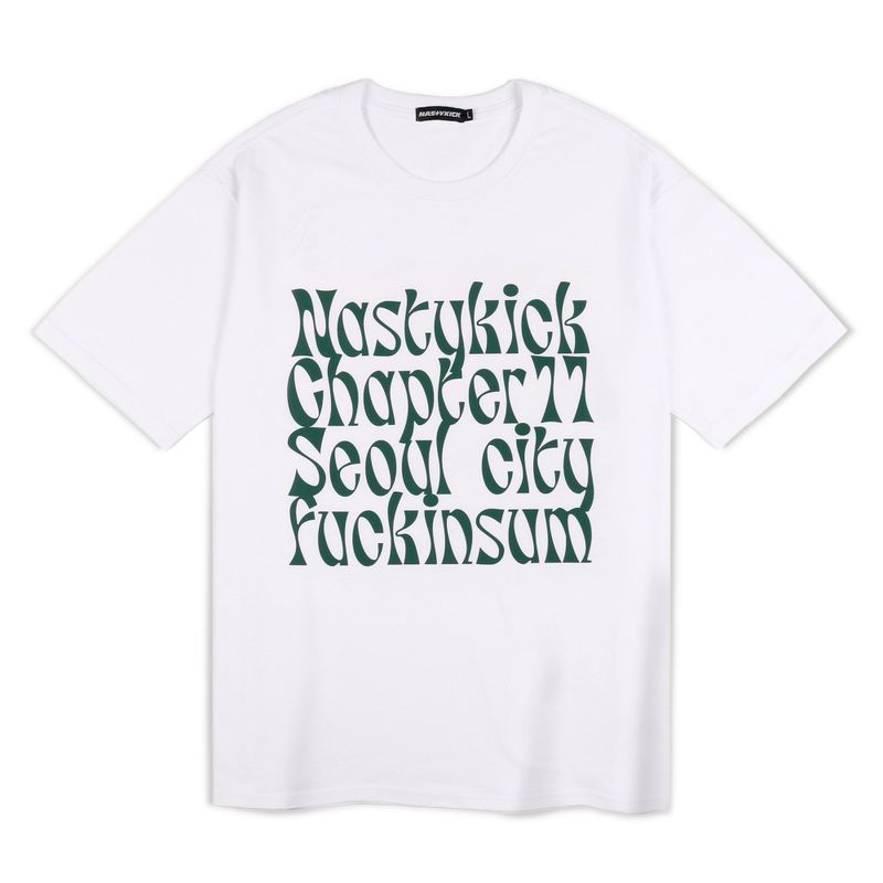 NASTYKICK（ナスティーキック）の「[NSTK] Kinsum Logo Tee (White)_K22QB644（Tops）」