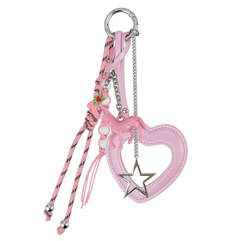 VVV(ブイブイブイ)の「Heart Mirror Pony String Keyring _ Pink(Toys/Key Holders)」