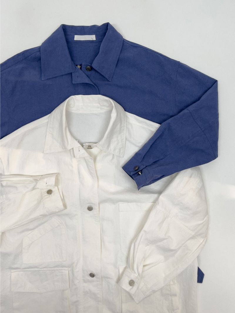 Garment Work Over Fit Half Jacket