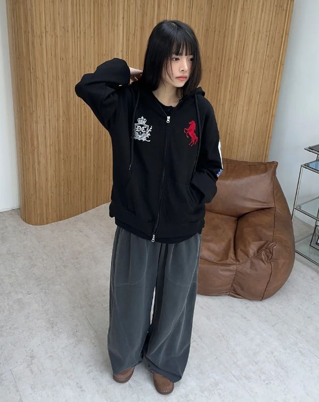 Mars Pigment Cut-out Wide Pants