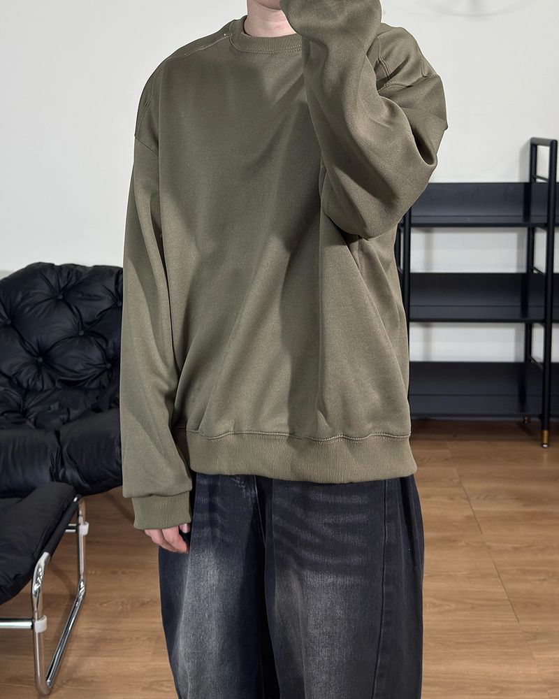 Bael plain cut overfit sweatshirt