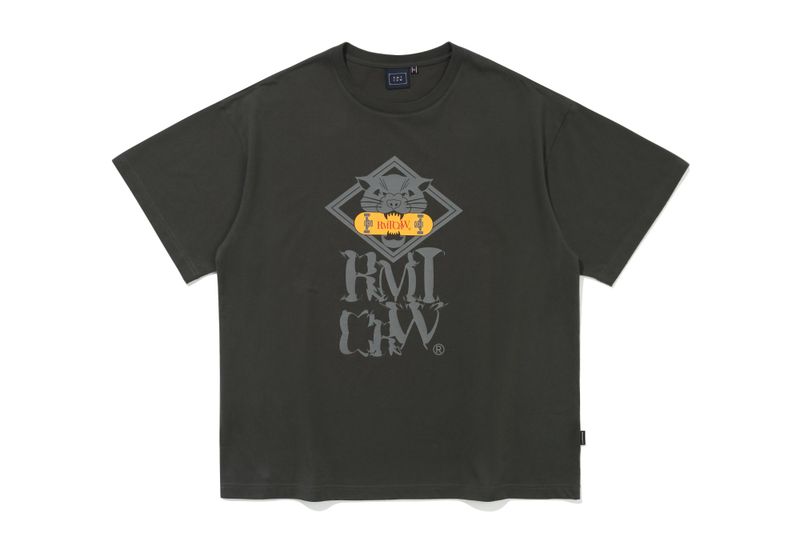 MID SUMMER BOARD TEE SHIRT_CHARCOAL