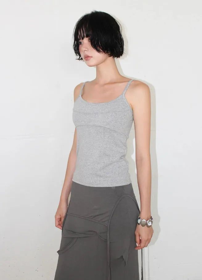 CURVE LINE SLIM SLEEVELESS