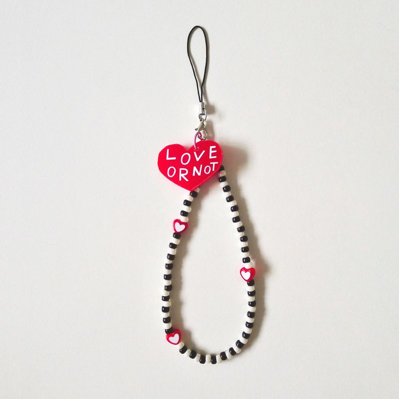 [MADE]Red Love-Alice Bead Strap