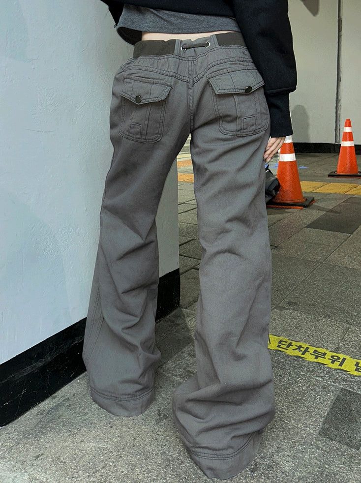 Slim Shape Pocket Banding Pants