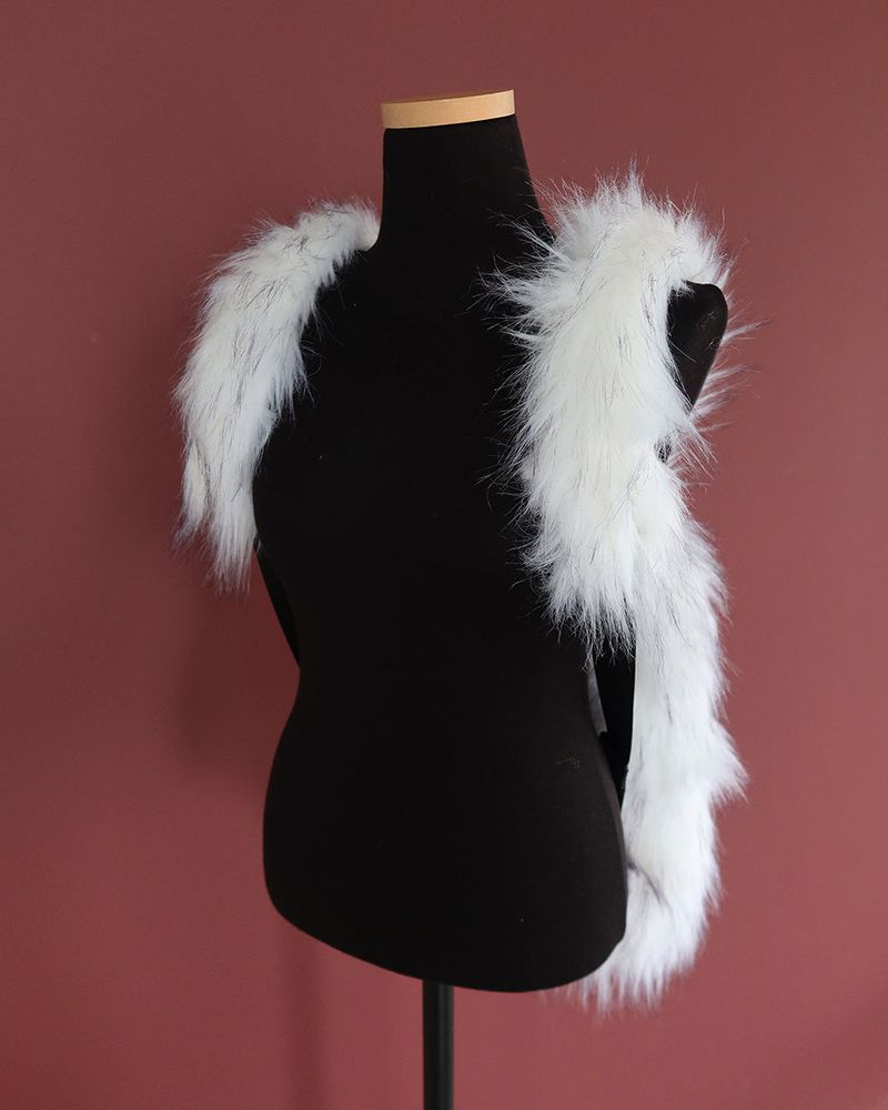 Raccoon Fake Fur Backpack