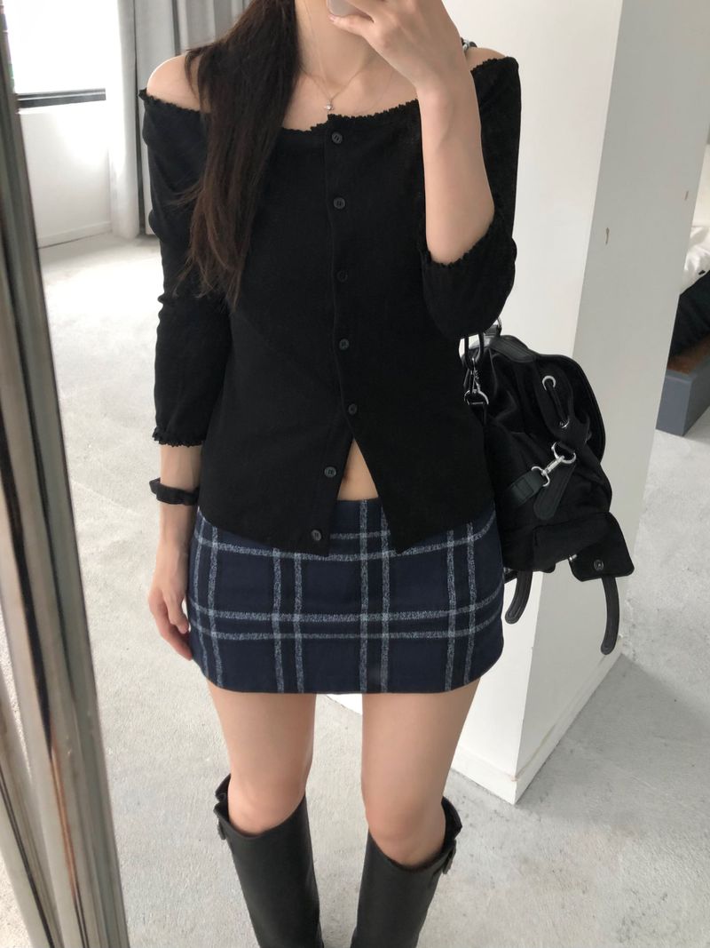 Muir Checkered Mini Skirt (2 colors)