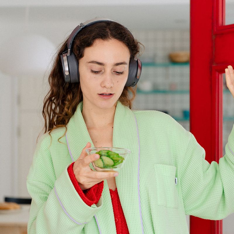 Waffle robe (3color)