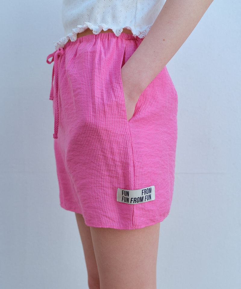 PIN STRIPE MINI SKIRT, PINK