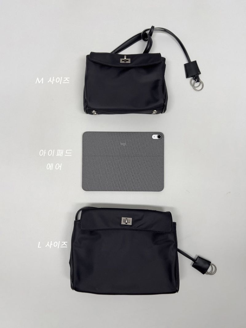 [2way] French Twill Nylon Handbag