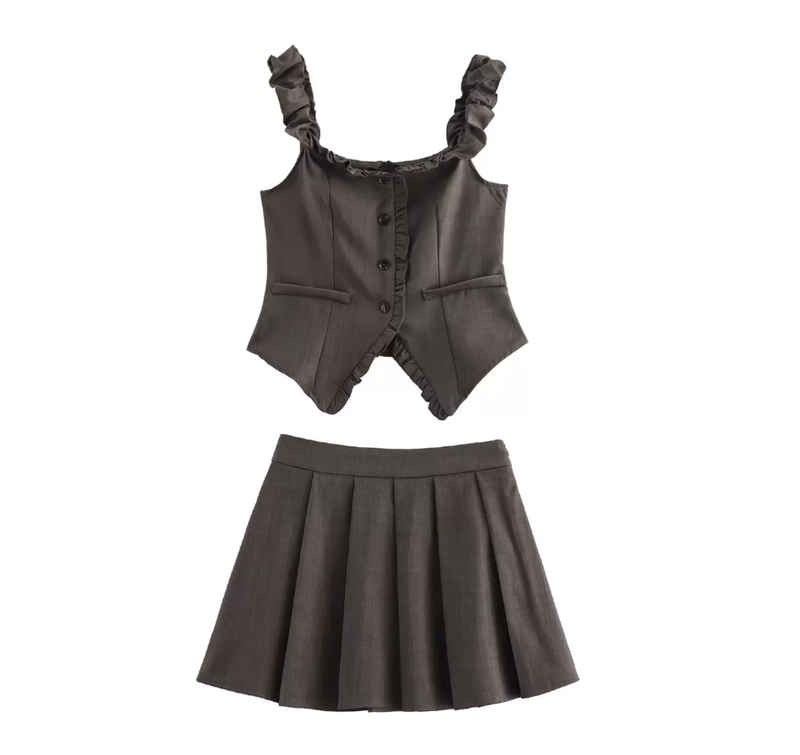 Cozy&Kitsch（コージーアンドキッチ）の「Livia Pleated Skirt Set（Setup）」