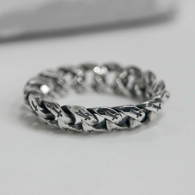 BLESSED BULLET（ブレスドブレット）の「6mm Cross Chain Ring（Accessories）」