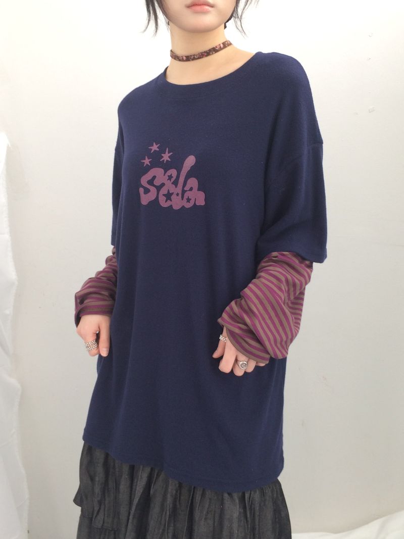 Two-tone fleece striped sleeve