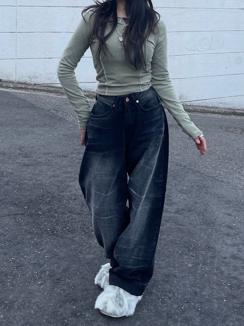 Button Slit Slim Hoodie
