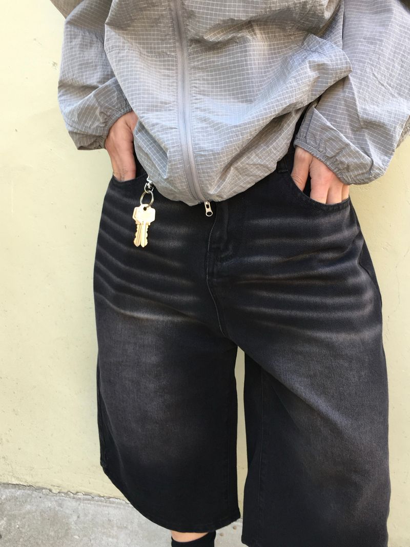 Luke Washed Bermuda Denim Pants 3C
