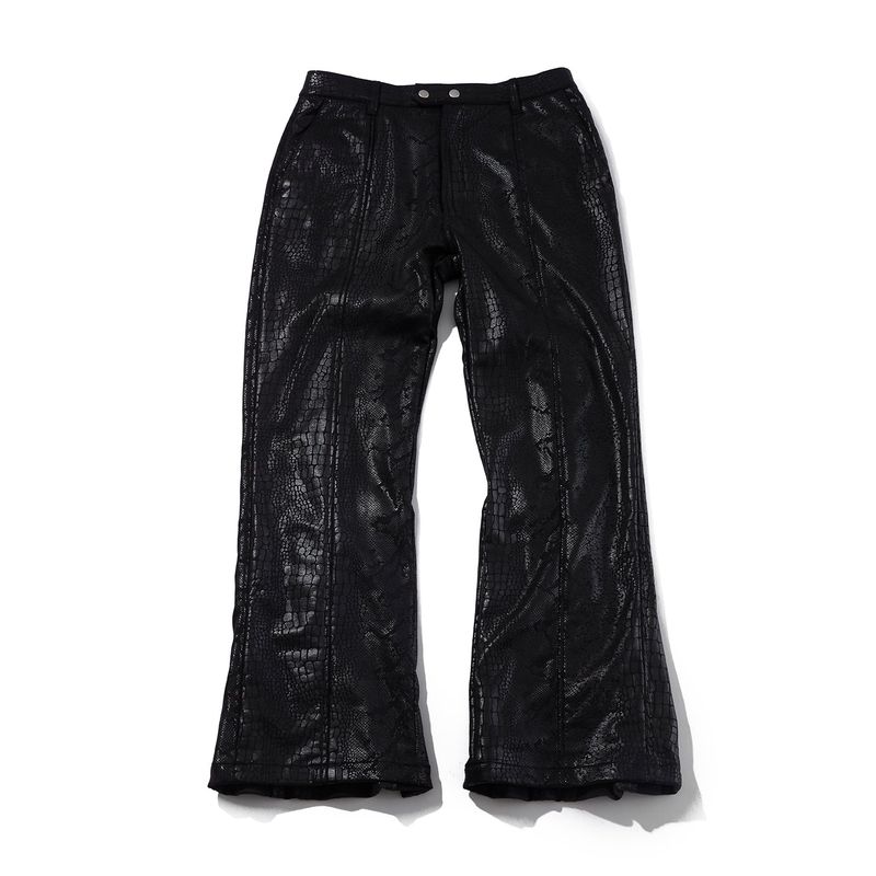 Triple zipper pants