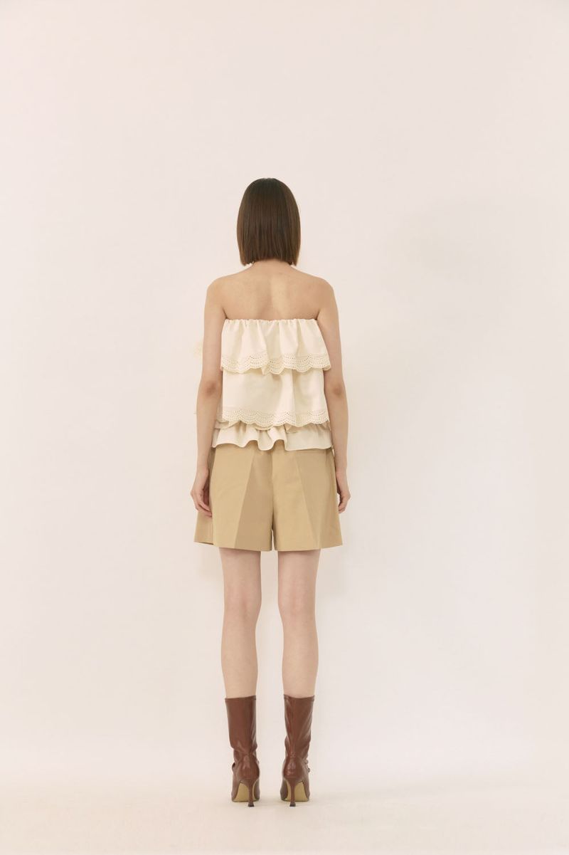 Ruffle detail shorts