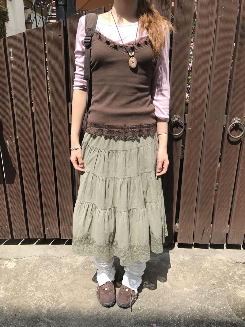 ディア ヴィンテージ レイヤード スカート