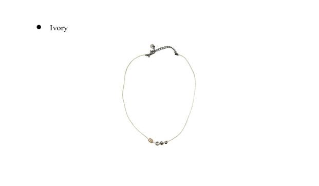 Beo Wood Gemstone Beads String Necklace