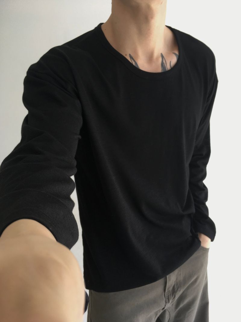 see through long sleeve(3colors)