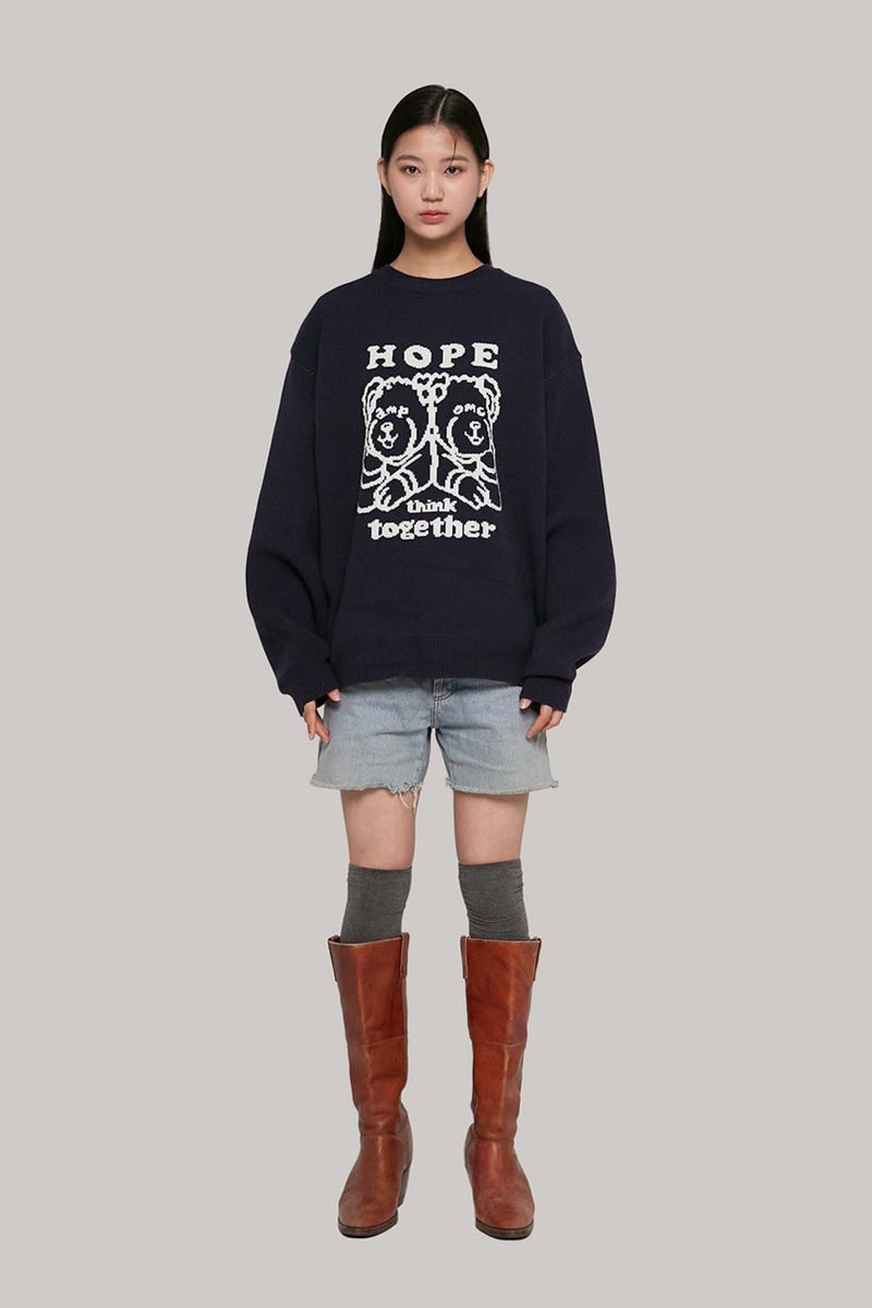 HTT Jacquard Knit_Navy