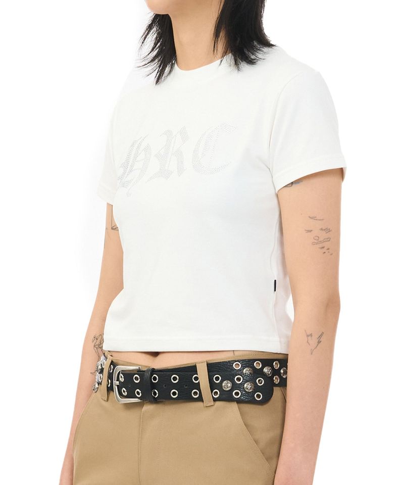 HRC CROP TEE - WHITE
