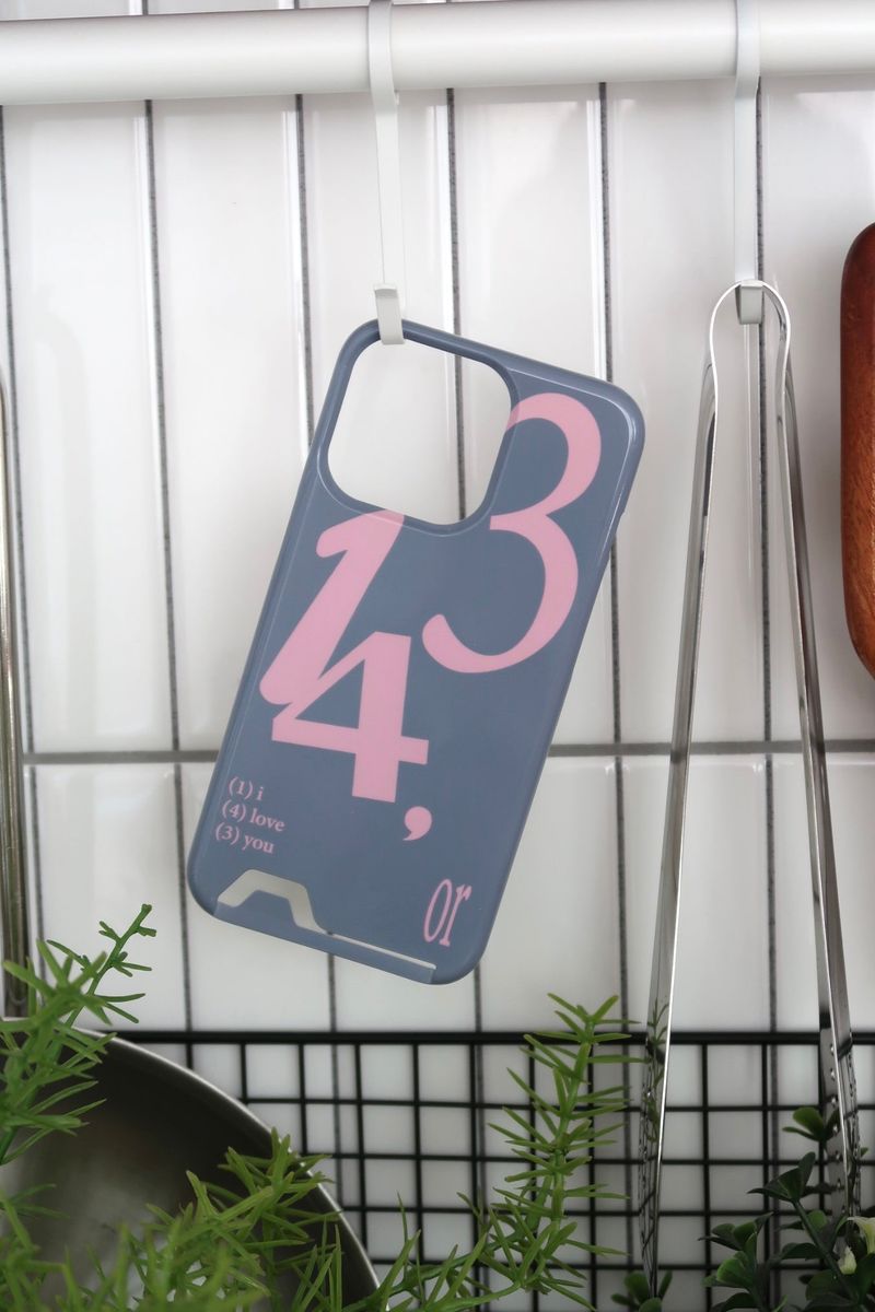 [MADE] 143 card case (grey/pink)