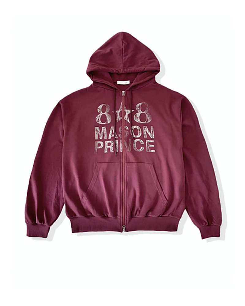 Dakel Vintage Graphic Zip-Up Hoodie