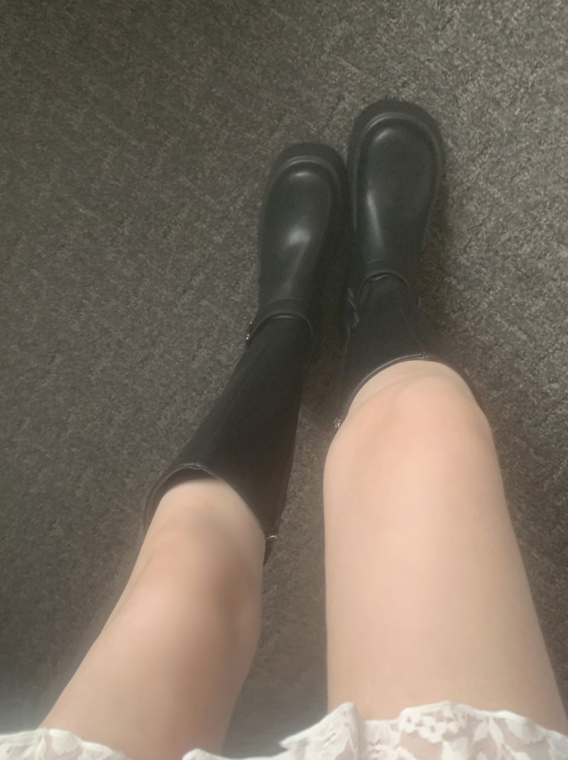 Sugena Platform Buckle Long Boots