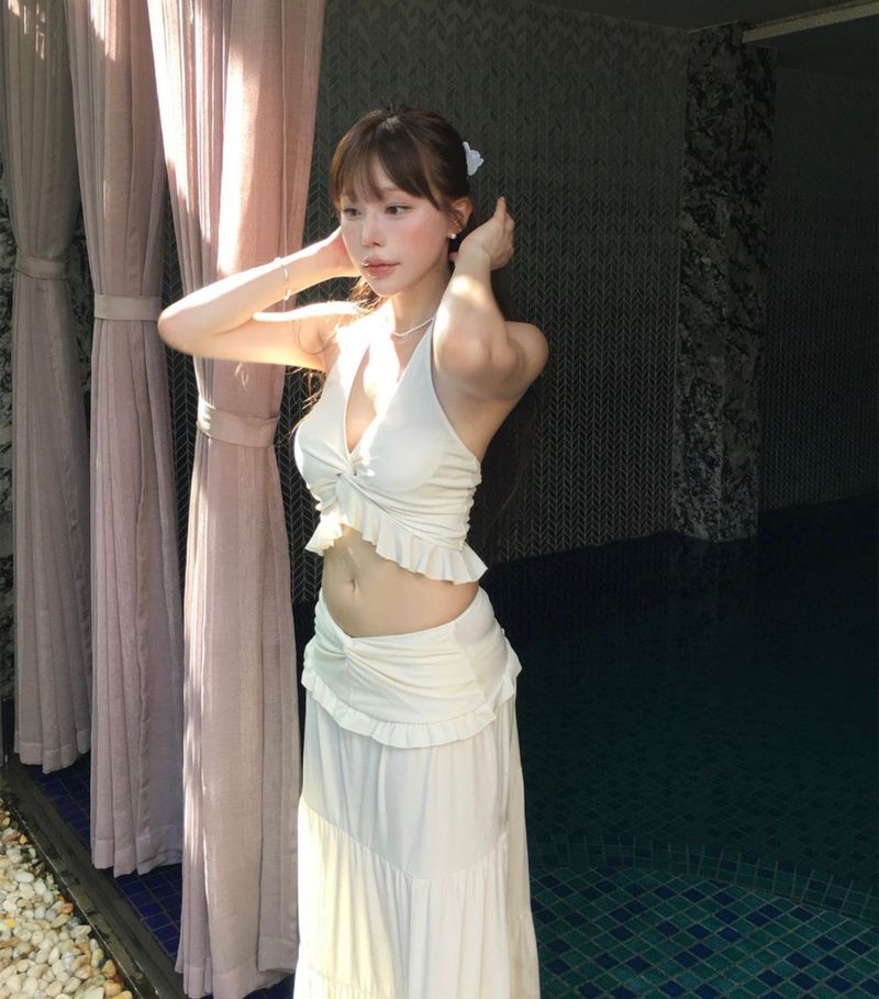 [ 3-piece / dress mood ] シエタロープホルタービキニ