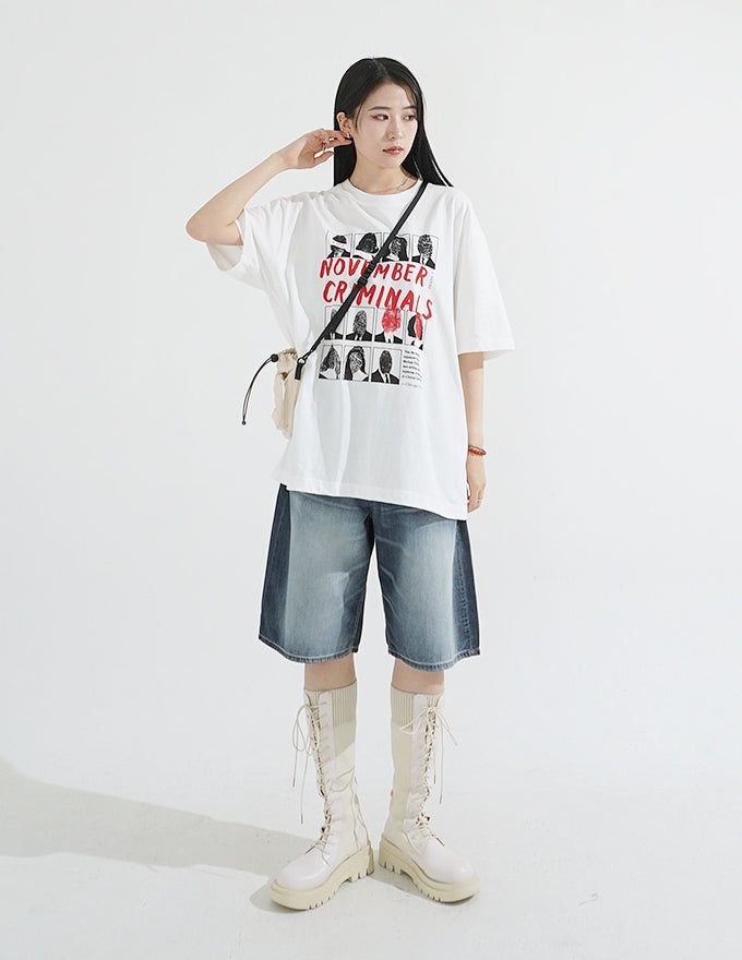 Scene Printing Overfit T-Shirt