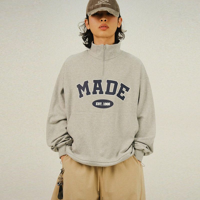 SEMIKAJI（セミカジ）の「SO MADE Half Zup-up Sweatshirt（Tops）」