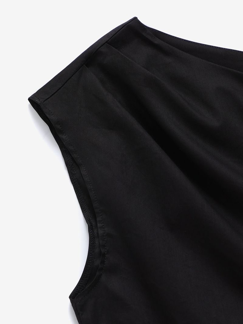 Drape lace blouse (Black)