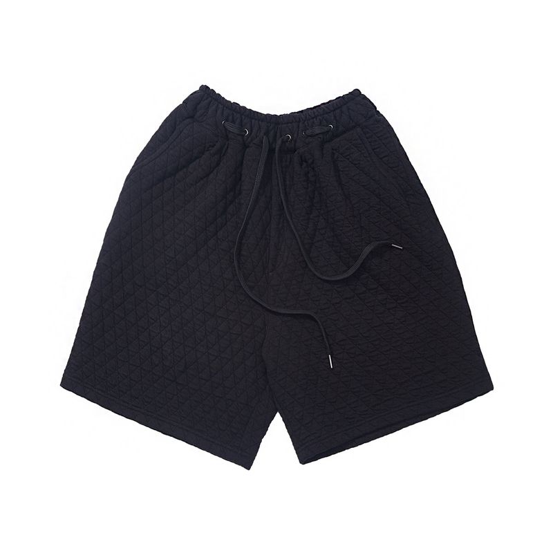 A NOTHING（アナッシング）の「VINTAGE DIA-QUILTING WIDE 1/2 PANTS (Black)（Pants）」